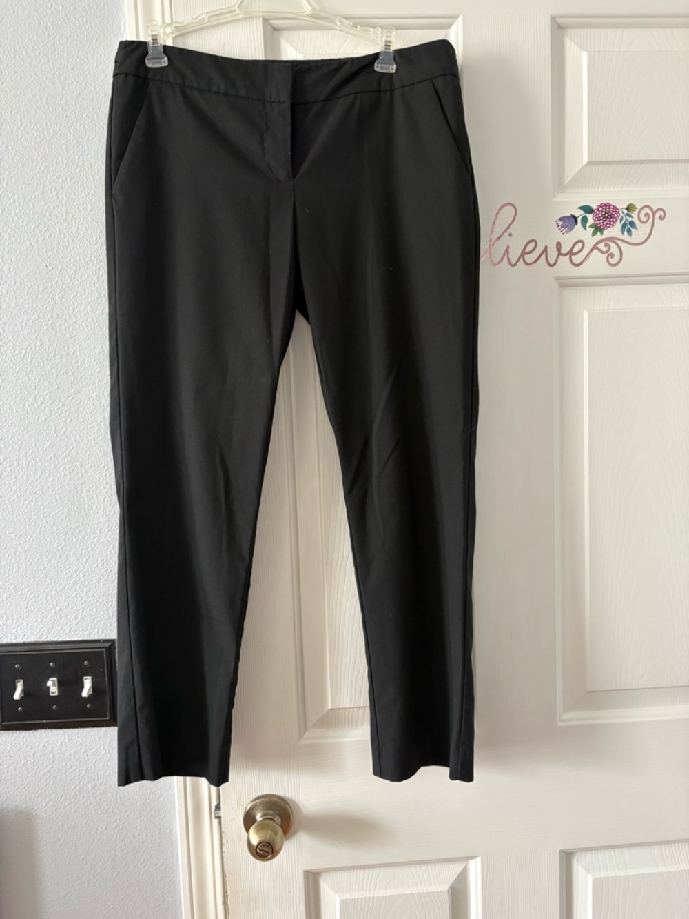 New York & Company Black Tailored Ankle Pants